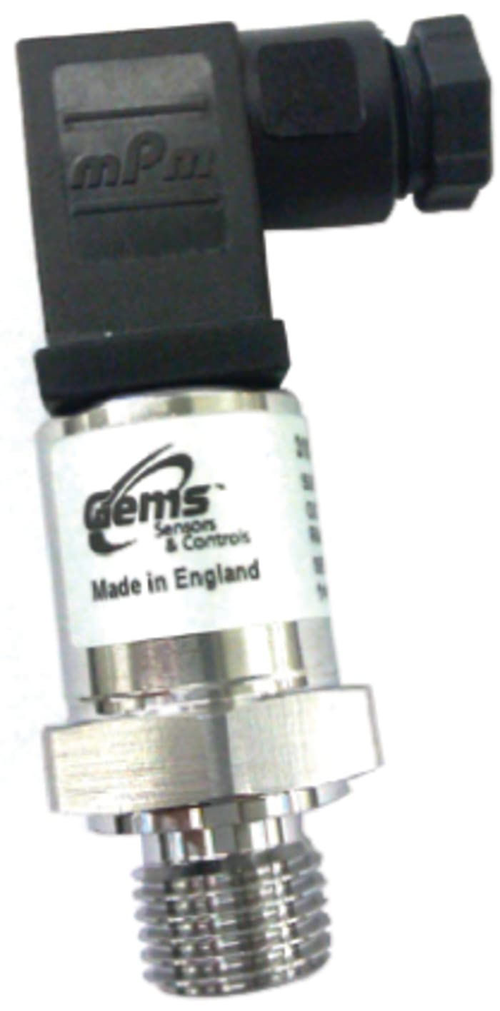 Gems Sensors Pressure Sensor, 0bar Min, 1600bar Max, Analogue Output, Relative Reading