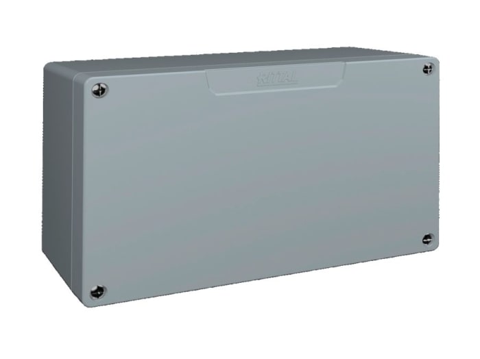 Coffret mural Rittal GA en Fonte d'aluminium, Hauteur 160 mm, Largeur 260 mm, Profondeur 91mm, RAL 7001, IP66
