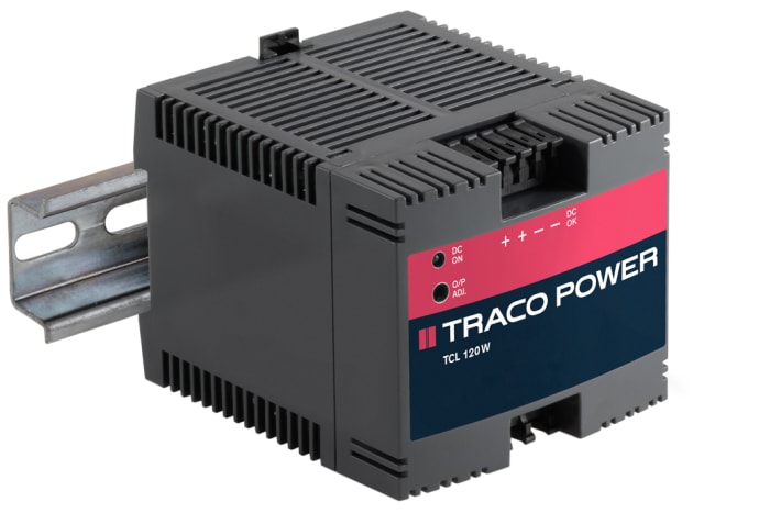 TRACOPOWER TCL Switched Mode DIN Rail Power Supply, 85 → 264 V ac / 85 → 375V dc ac, dc Input, 12V dc dc