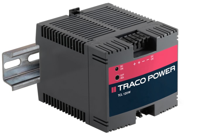 TRACOPOWER TCL Switched Mode DIN Rail Power Supply, 85 → 264 V ac / 85 → 375V dc ac, dc Input, 24V dc dc