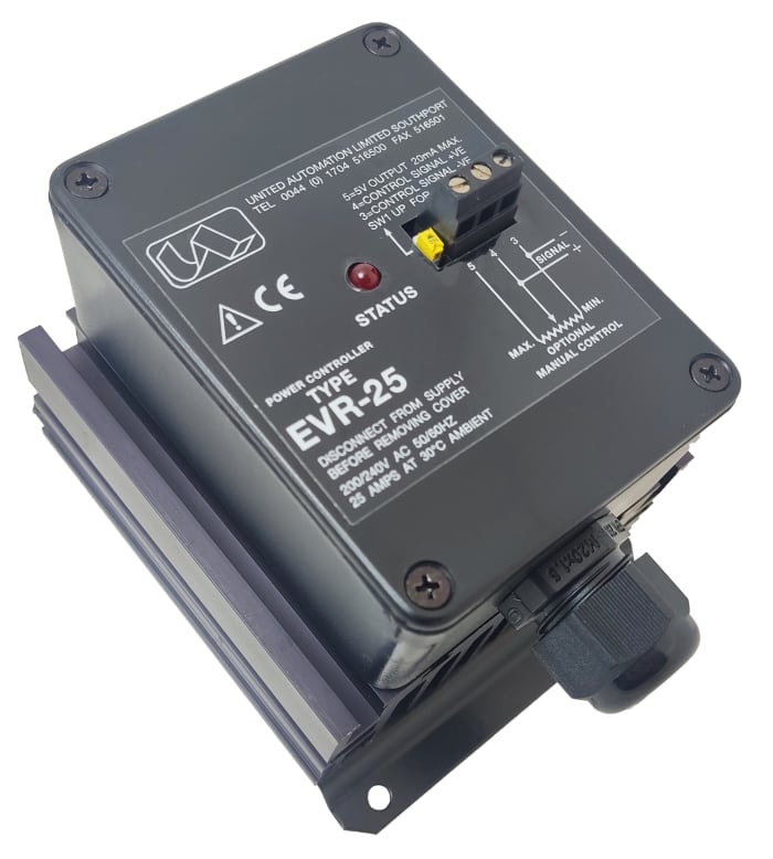 United Automation EVR-25PA AC Fazlı Açı Kontrol Cihazı, 25A, 87 x 95 x 146mm