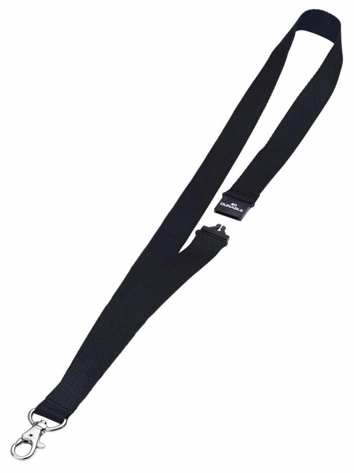 Durable Black Lanyard