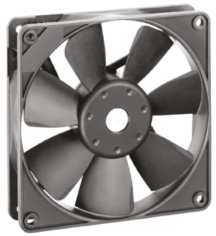 ebm-papst 4400 F Series Axial Fan, 12 V dc, DC Operation, 170m³/h, 5.3W, 119 x 119 x 25mm
