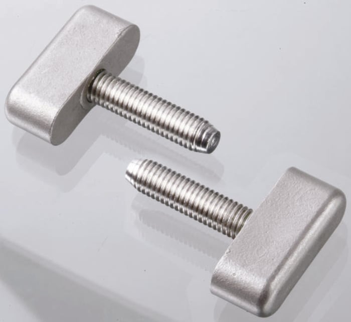 2-Arm Knob, M6 x 20, Threaded Stud