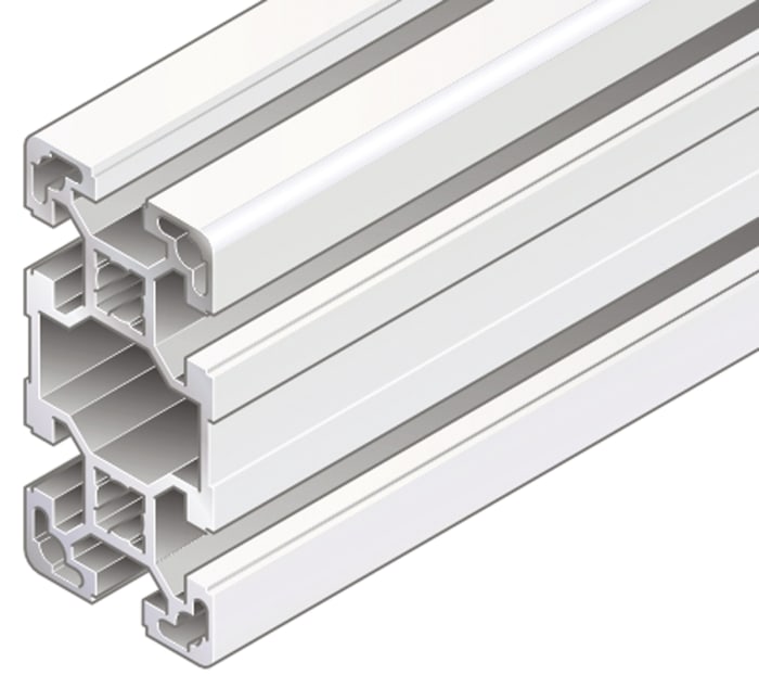Bosch Rexroth Silver Aluminium Profile Strut, 40 x 80 mm, 10mm Groove, 2000mm Length