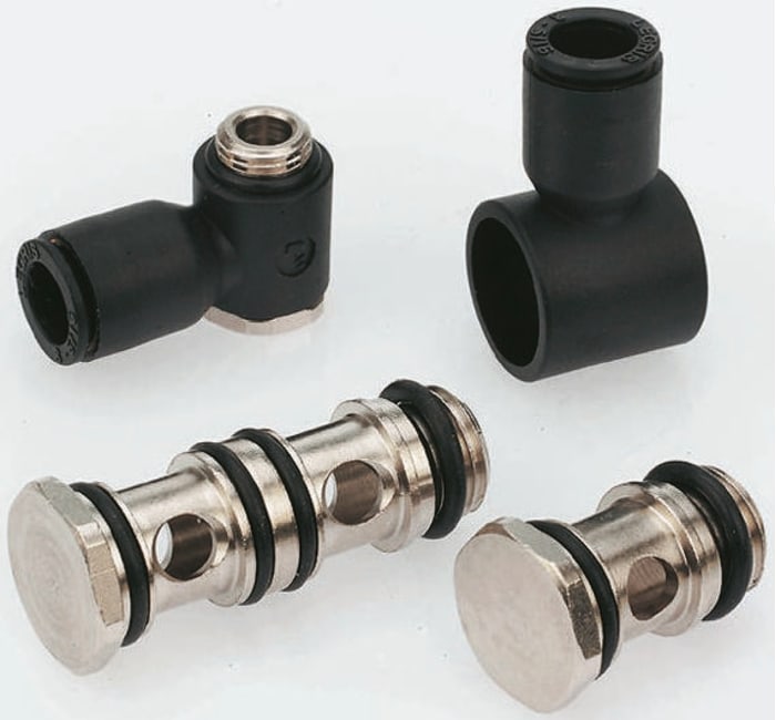 Legris LF3000 Series Banjo Threaded-to-Tube Adaptor, G 1/8 Male to Push In 8 mm, Threaded-to-Tube Connection Style