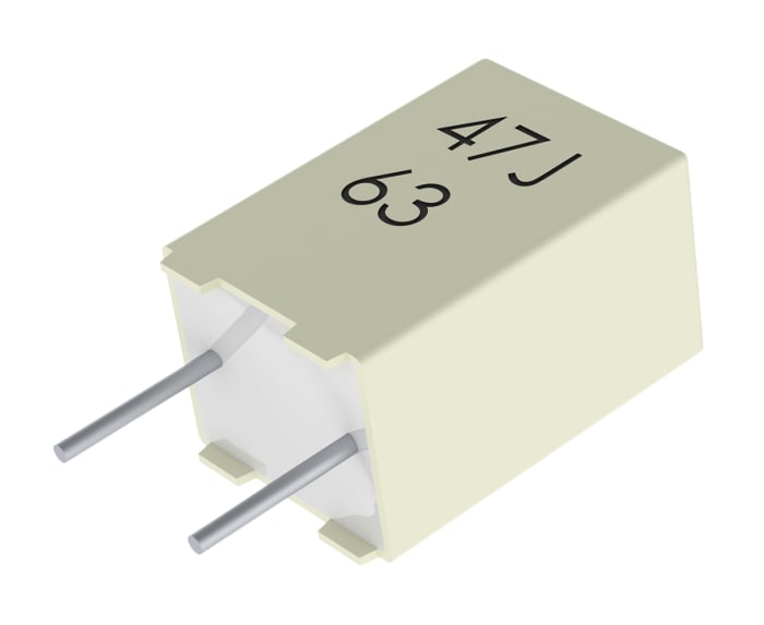 Condensateur à couche mince KEMET R82 100nF 63 V ac, 100 V dc ±5%