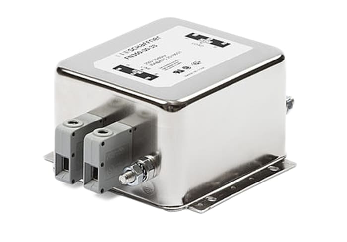 Schaffner, FN350 20A 250 V ac 400Hz, Chassis Mount EMC Filter, Terminal Block, Single Phase