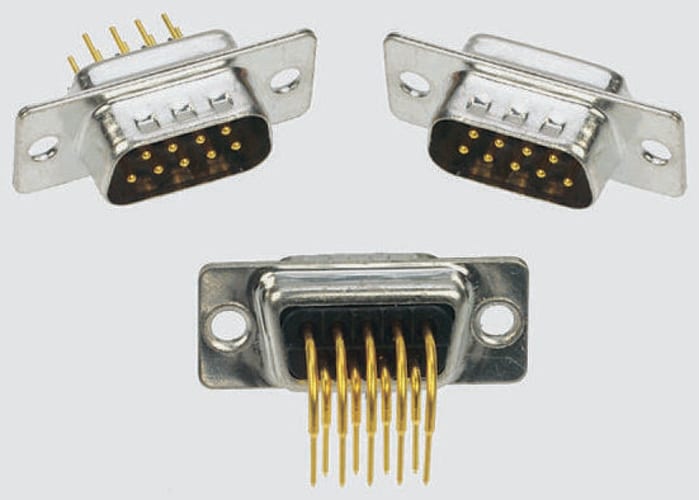 9 way straight PCB mount D skt,5A 500Vac