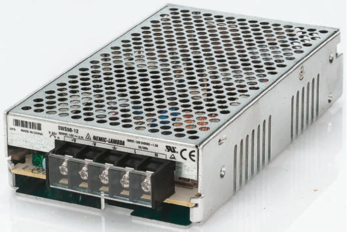 TDK-Lambda Embedded Switch Mode Power Supply (SMPS), SWS150-5, 5V dc, 30A, 150W, 1 Output, 120 → 370 V dc, 85