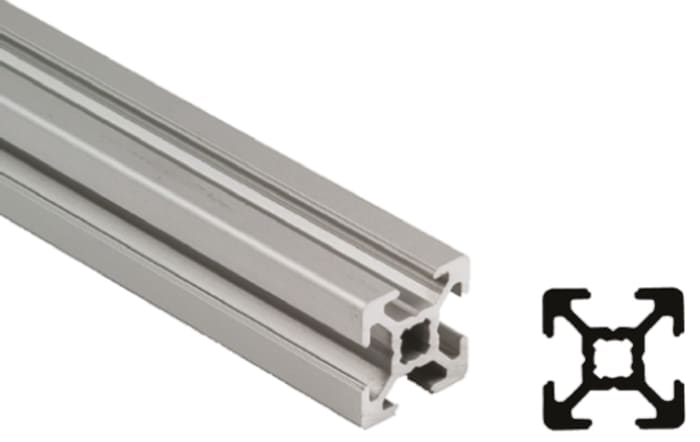 Bosch Rexroth Silver Aluminium Profile Strut, 40 x 40 mm, 10mm Groove, 3000mm Length
