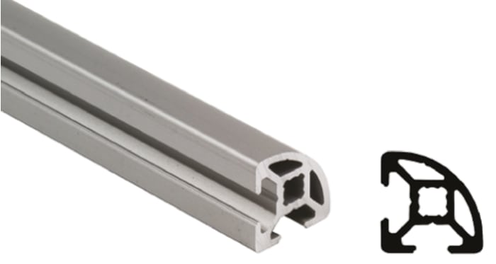Bosch Rexroth Silver Aluminium Profile Strut, 30 x 30 mm, 8mm Groove, 3000mm Length