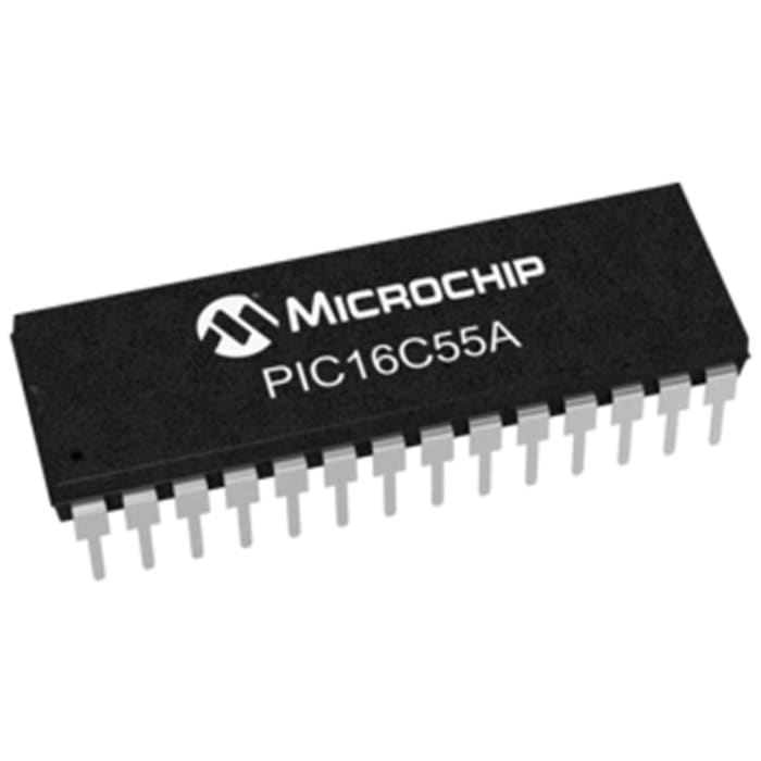 Microchip PIC16C55A-20/P, 8bit PIC Microcontroller, PIC16C, 20MHz, 512 EPROM, 28-Pin PDIP