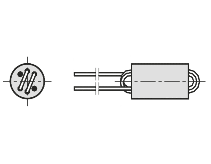 Fair-Rite Ferrite Bead, 6 (Dia.) x 10mm (Radial), 690Ω impedance at 100 MHz