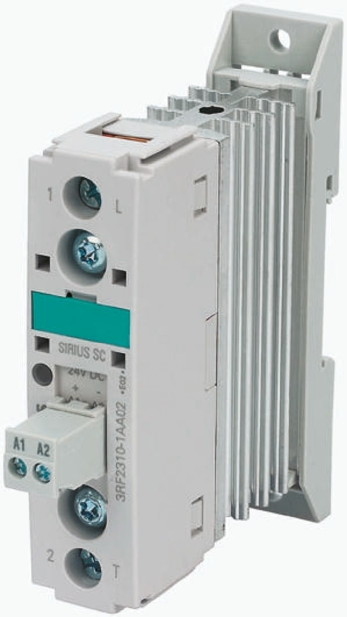 Siemens 3RF2 Series Solid State Relay, 50 A Load, DIN Rail Mount, 600 V Load, 24 V dc Control