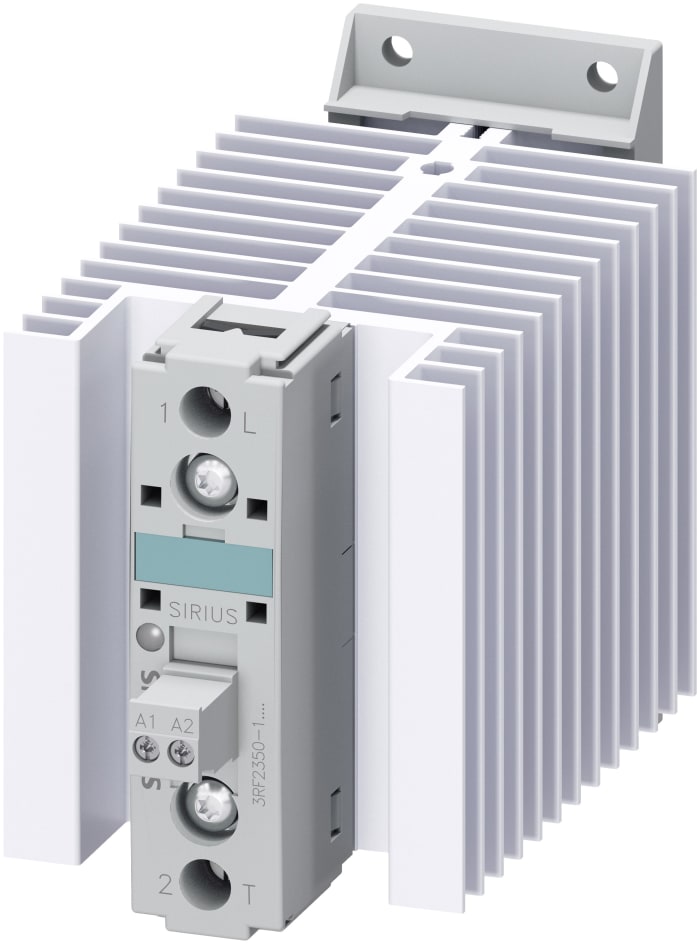 Siemens 3RF2 Series Solid State Relay, 50 A Load, DIN Rail Mount, 460 V Load, 24 V dc Control