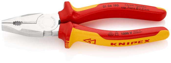 Knipex Combination Pliers, 190 mm Overall, VDE/1000V