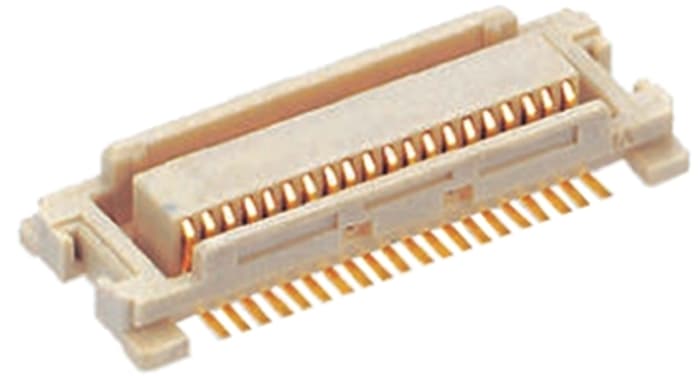 Molex SlimStack Series Straight Surface Mount PCB Header, 20 Contact(s), 0.5mm Pitch, 2 Row(s), Shrouded