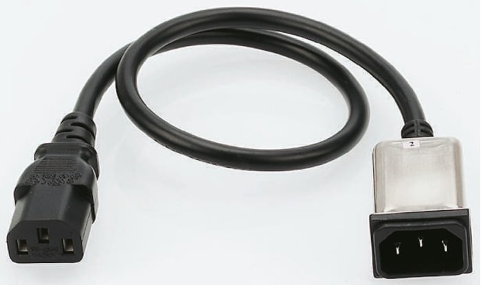 Schaffner 6A, 250 V ac Male to Female IEC Filter FS 4575-6-99