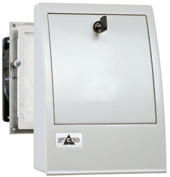 Ventilateur à filtre STEGO, 23m³/h, 120 V ac, 224 x 165mm
