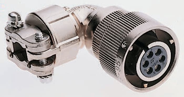 ITT Cannon, CA-COM, Copper Alloy Right Angle 19 Way Cable Mount MIL Spec Circular Connector Plug, Socket Contacts,