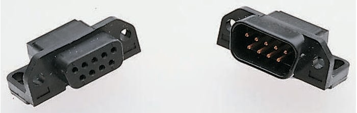 Elco Europe Avnet Emg 9 Way Right Angle PCB D-sub Connector Plug