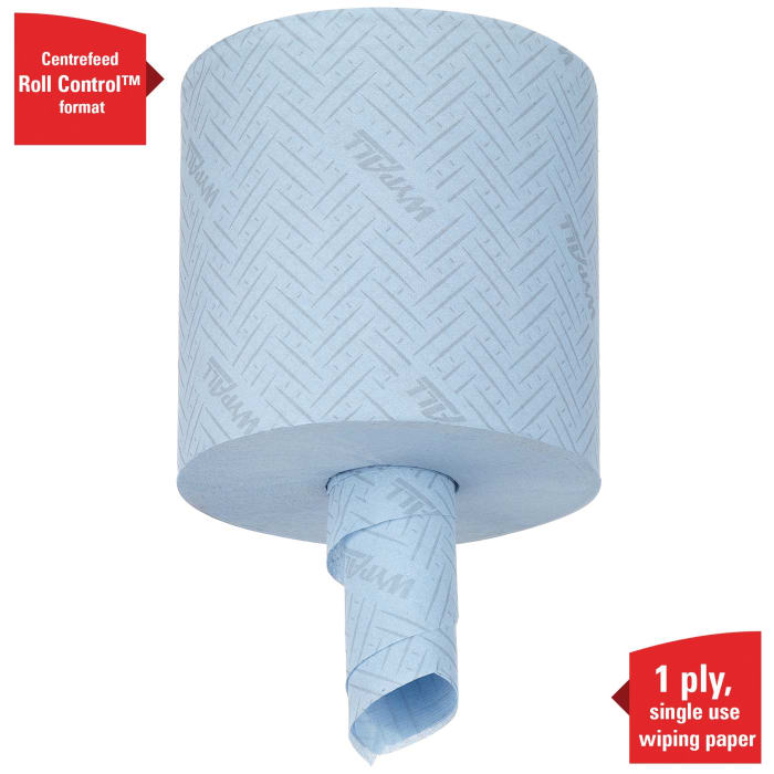 Kimberly Clark WypAll L10 General Clean (7494) Wiper Roll Blue Paper Towel, 185 x 380mm, 630 Sheets