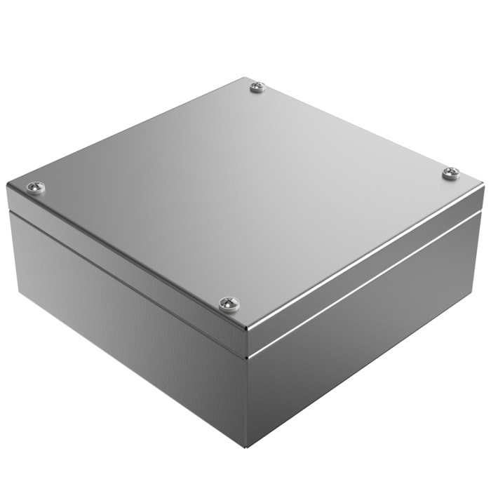 Caja de pared Rose Stainless Steel Enclosures de Acero Inoxidable Sin Pintar, , 200 x 200 x 81mm, IP66