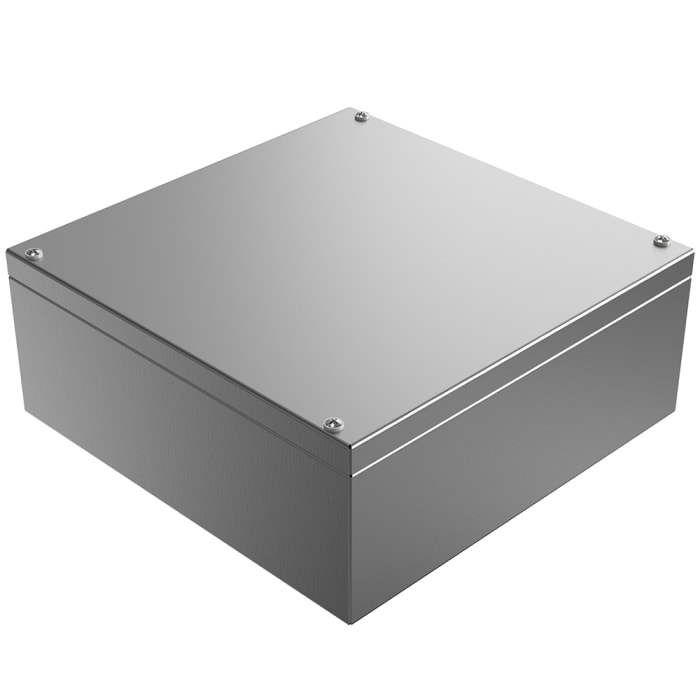 Caja de pared Rose Stainless Steel Enclosures de Acero Inoxidable Sin Pintar, , 300 x 300 x 121mm, IP66