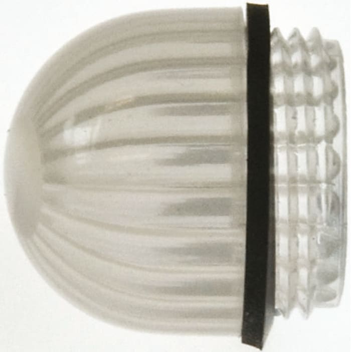 Panel Mount Indicator Lens Domed Style, White, 15.86mm diameter , 15.86mm Long