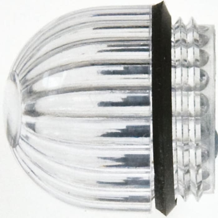Panel Mount Indicator Lens Domed Style, Clear, 15.86mm diameter , 15.86mm Long