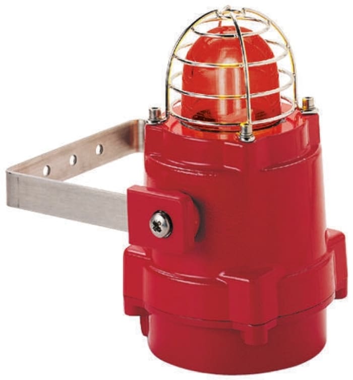 e2s BExBG05 Series Red Strobe Beacon, 24 V dc, Surface Mount, Xenon Bulb, IP67
