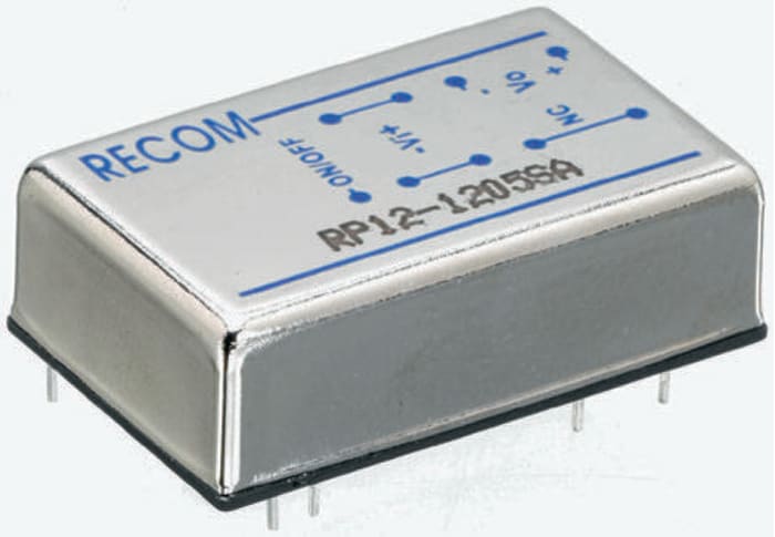 Recom Isolated DC-DC Converter, 3.3V dc/ 3.5A Output, 18 → 36 V dc Input, 12W, Through Hole, +85°C Max Temp