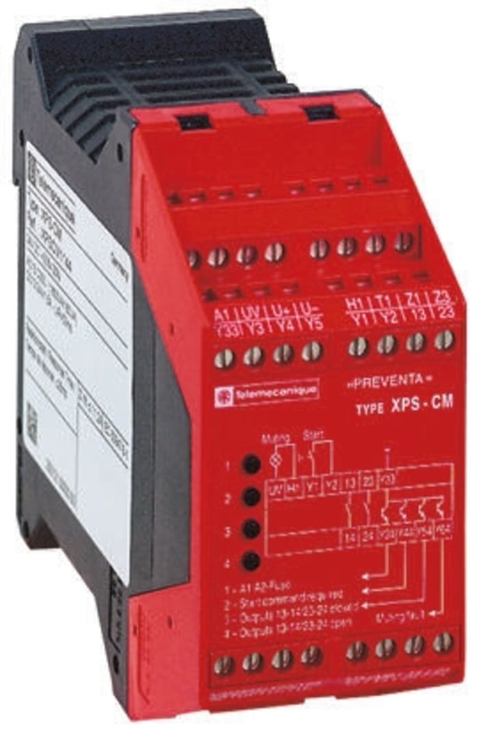 Schneider Electric Preventa XPS XPS CM Safety Relay, 24V dc, 2 Safety Contacts