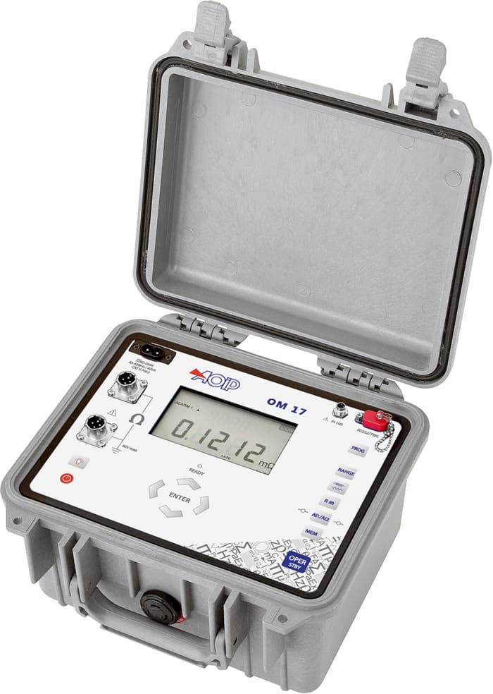 Ohmmètre Aoip Instrumentation OM 17, 2500 Ω, résolution 100nΩ
