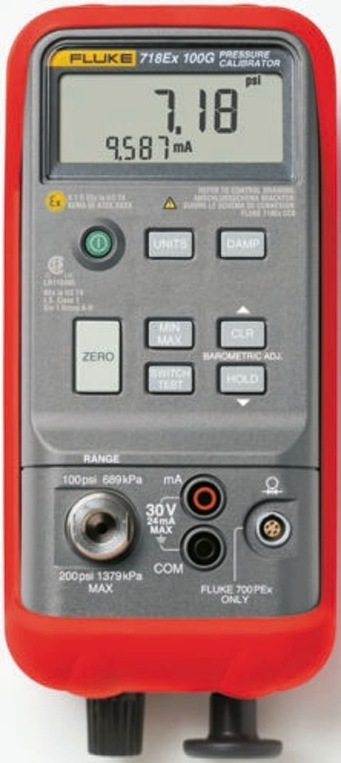 Calibrador de presión Fluke 718, presión de -850mbar → 2bar, , ATEX