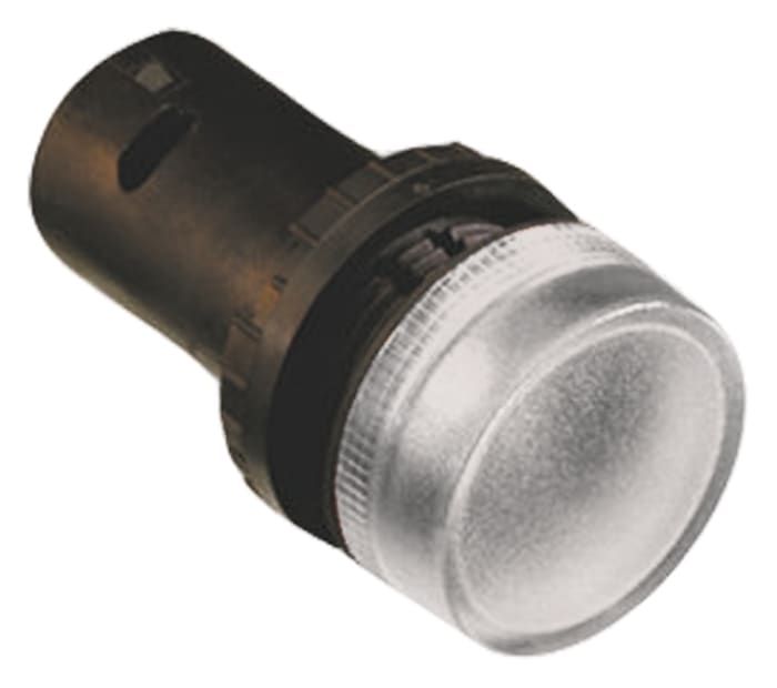 ABB, ABB Compact, Panel Mount Clear BA9S Not Included Pilot Light, 22mm Cutout, IP69K, Round