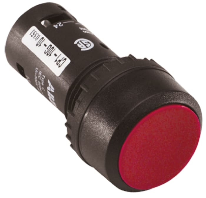 ABB Compact Series Push Button, Panel Mount, 22mm Cutout, DPST, IP69K