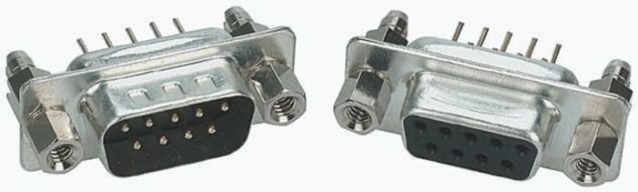 Konektor PCB D-Sub, řada: Amplimite HD-20, počet kontaktů: 15, orientace těla: přímý, Průchozí otvor, rozteč: 2.77mm,