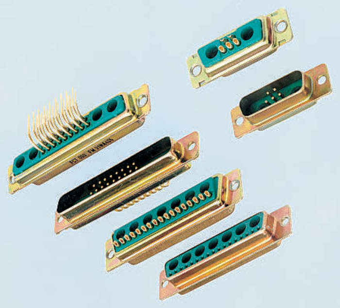 FCT from Molex FM 2 (Power), 15 (Signal) Way Right Angle Through Hole D-sub Connector Plug