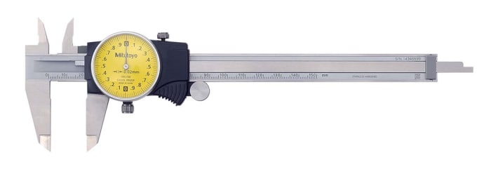 Mitutoyo 150mm, 6in Dial Caliper 0.02 mm Resolution, Imperial, Metric