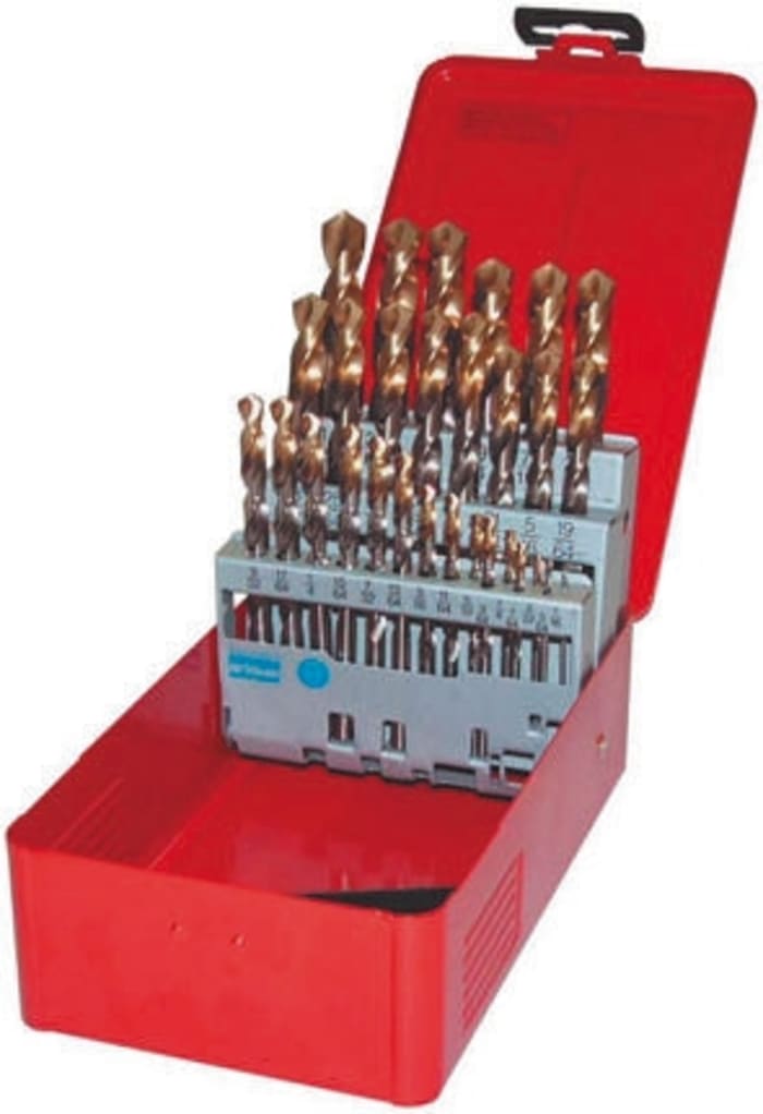 Coffret de forets Dormer HSS-Tin 1mm à 13mm, 25