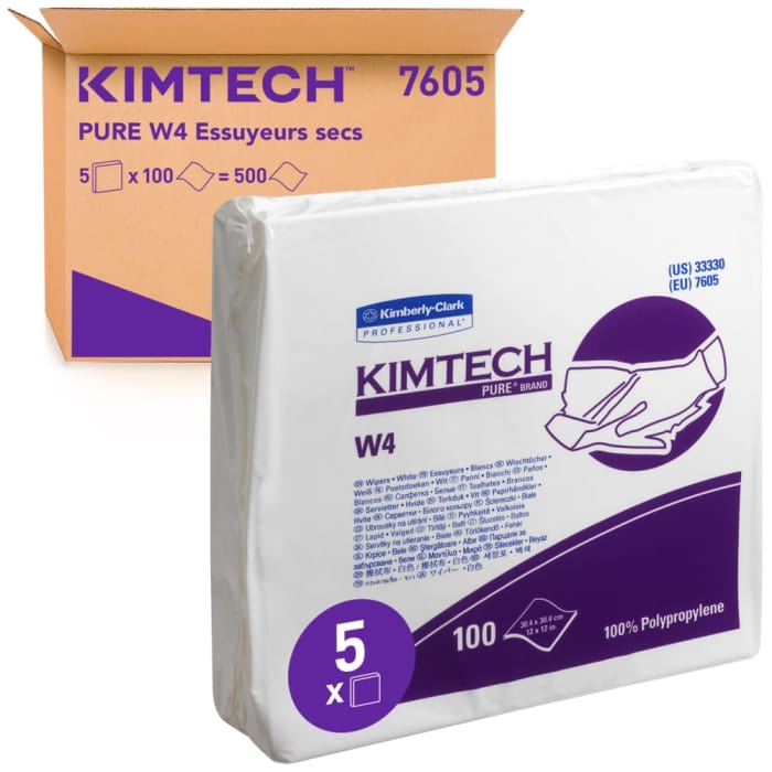 7605 Kimberly Clark Kimberly Clark Kimtech Dry Cleaning Wipes, Bag of