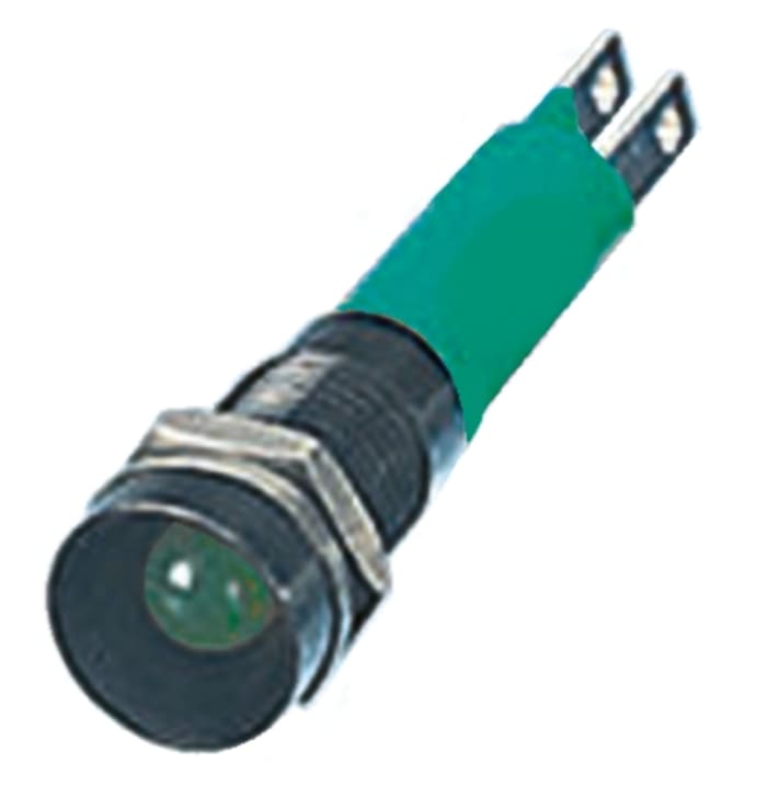 CML Innovative Technologies Green Panel Mount Indicator, 12V, 8mm Mounting Hole Size