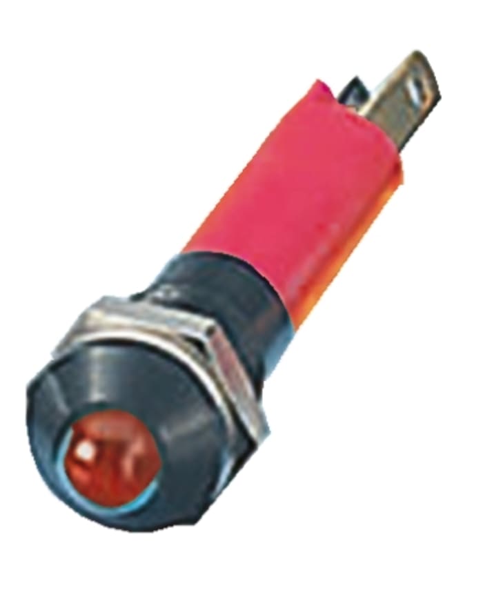 CML Innovative Technologies, Red Panel Mount Indicator, Solder Tab Termination 24V, IP67, 8 mm