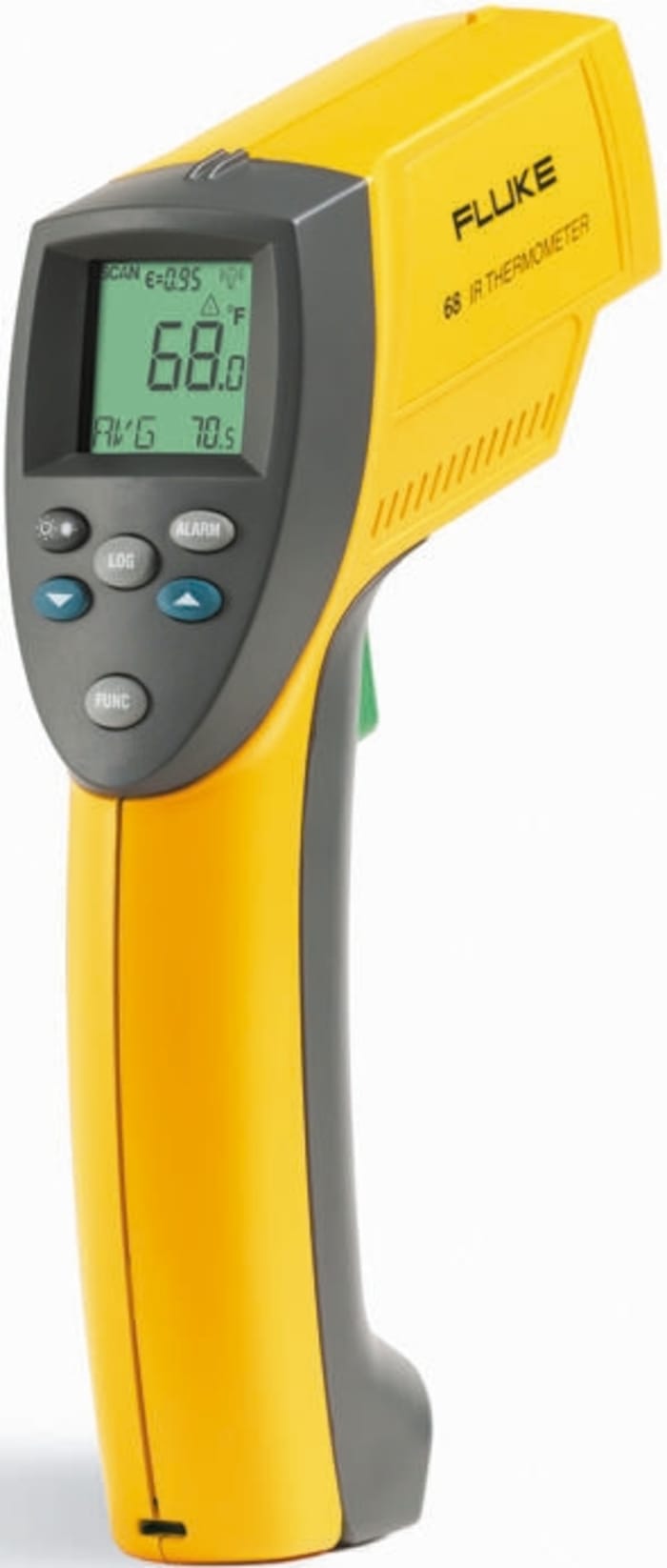 Fluke 63 Infrared Thermometer, -32°C Min, +535°C Max, ±1.5 % Accuracy, °C and °F Measurements With RS Calibration