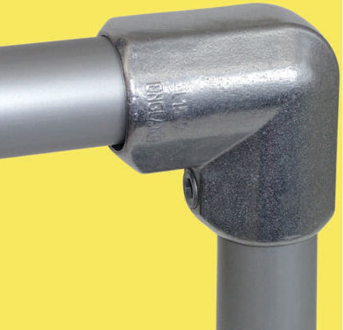 Kee Lite 90° Connector, Connecting Component, Strut Profile Type 6, Round Tube Size Type 6