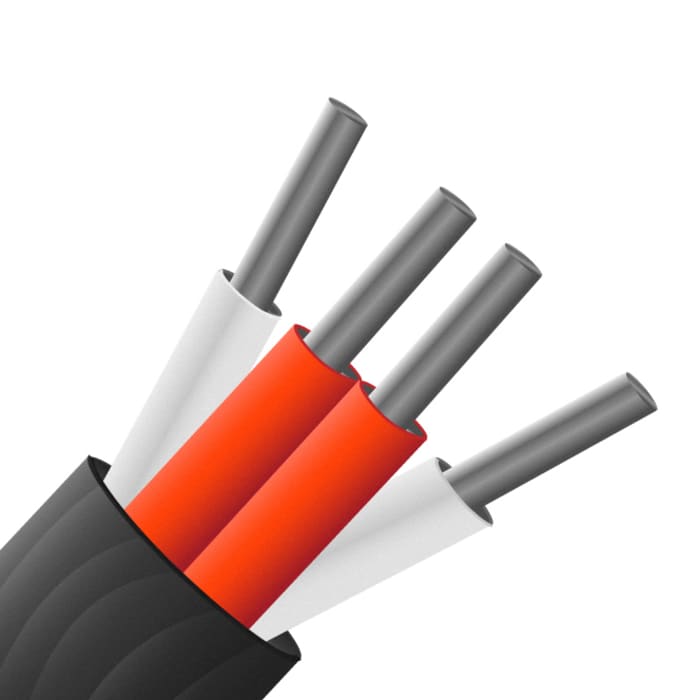 RS PRO Type RTD Resistance Thermometer Detector (RTD) Wire, 10m, Screened, PTFE Insulation, +260°C Max, 7/0.2mm