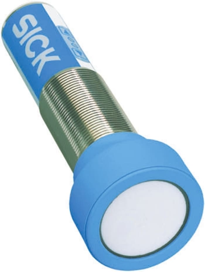 Sick Barrel-Style Proximity Sensor, M30 x 1.5, 350 → 5000 mm Detection, PNP Output, 12 → 30 V dc, IP65