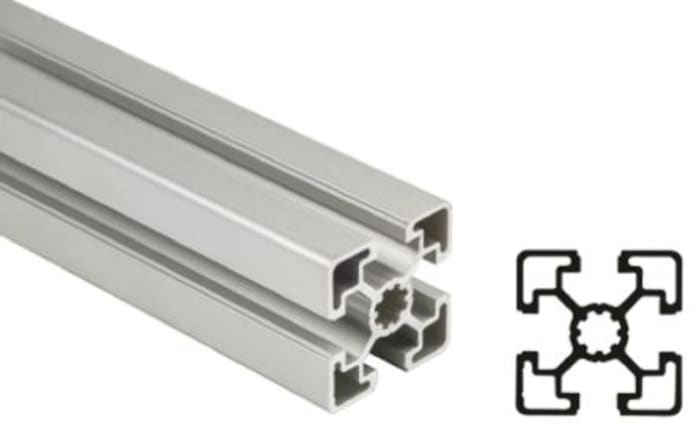 Bosch Rexroth Silver Aluminium Profile Strut, 45 x 45 mm, 10mm Groove, 1000mm Length